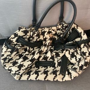 Juicy Couture houndstooth velour purse
